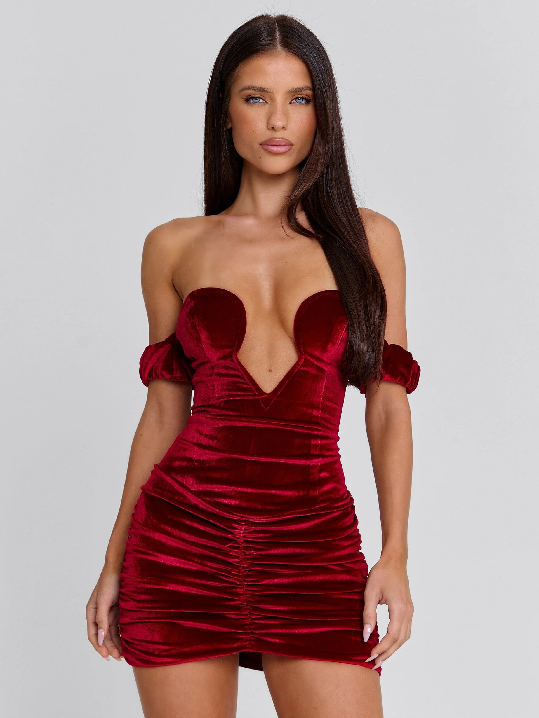 NARNIE MINI DRESS RED